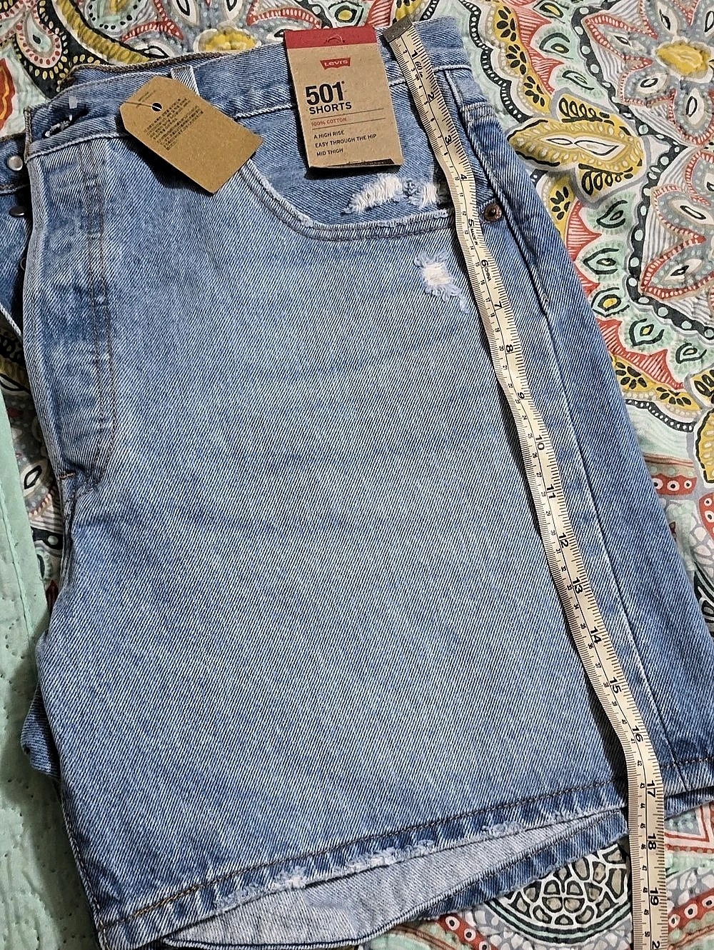 Levi's 501 Shorts Denim Shorts Blue Waist 34